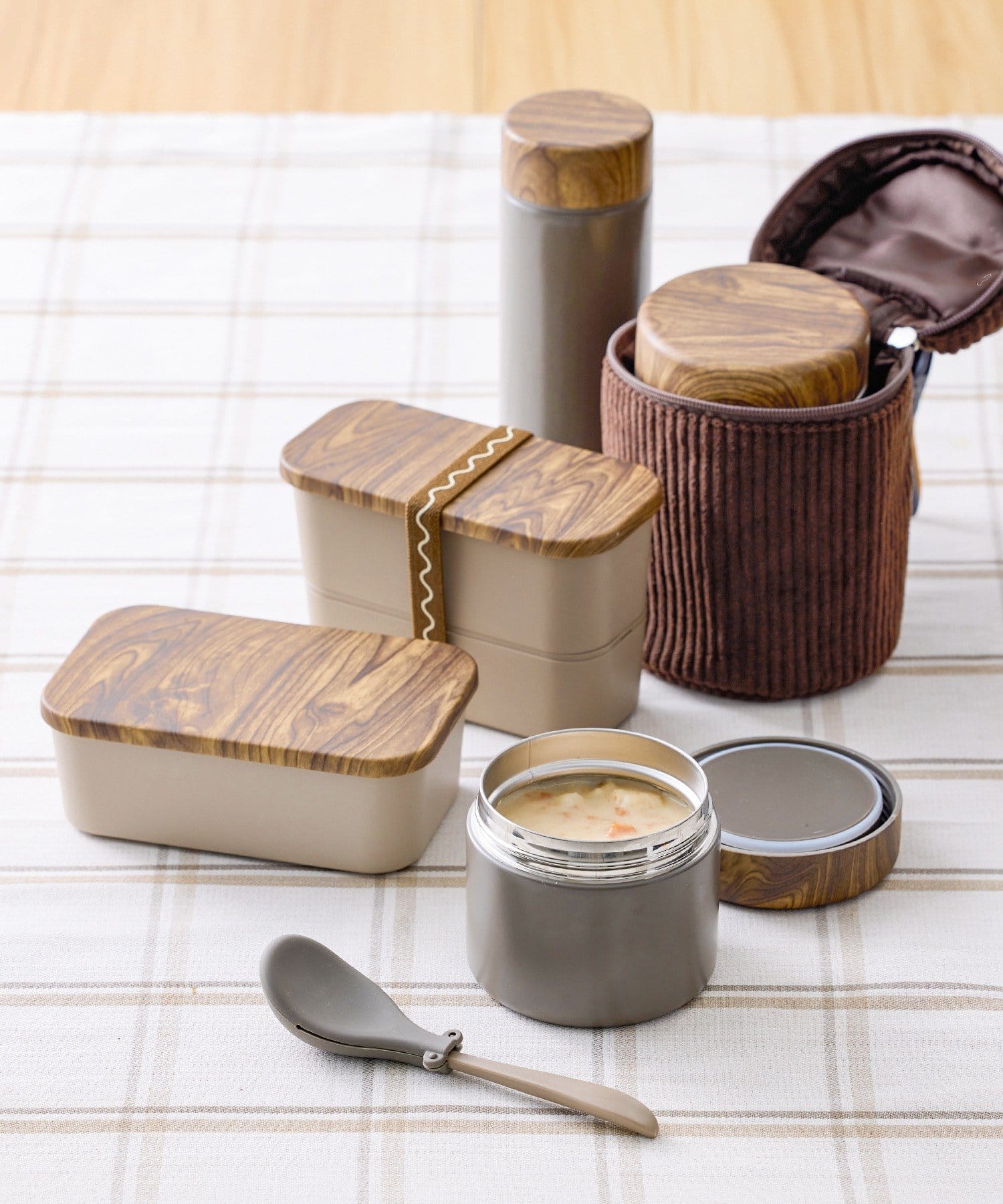 木目風ステンレスボトル：500ml／KITINTO | 3COINS(スリーコインズ