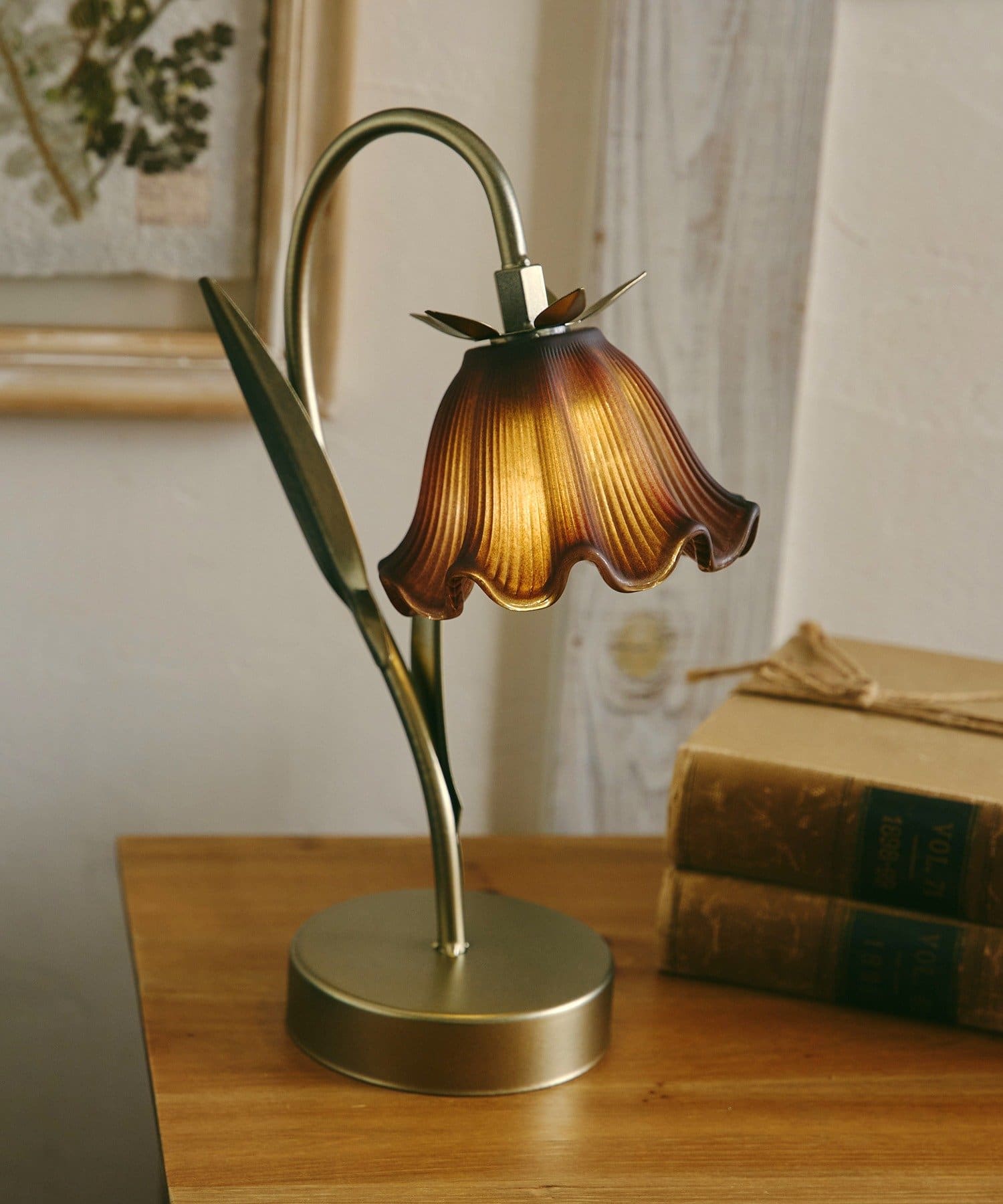 アンティークフレアフラワーLEDライト／vieille beauté | salut