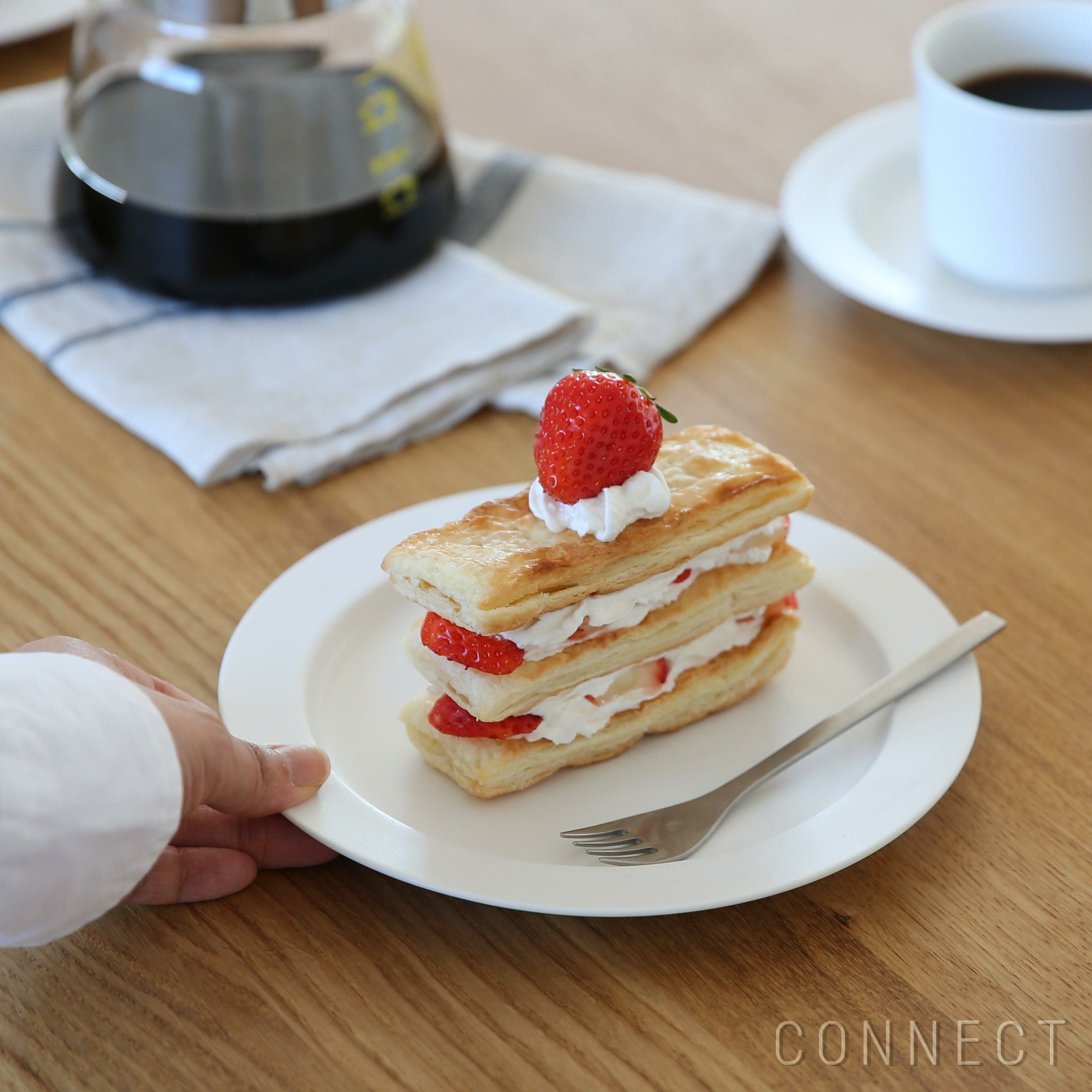 イイホシユミコ×チェック＆ストライプ アンジュール プレートS 冬の