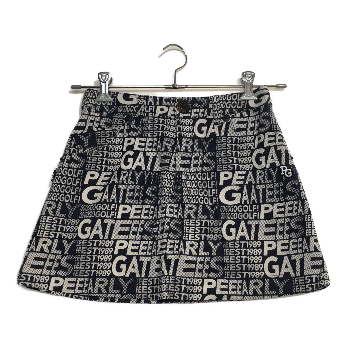 中古 レディース パーリーゲイツ PEARLY GATES スカート 0(S) 紺×白
