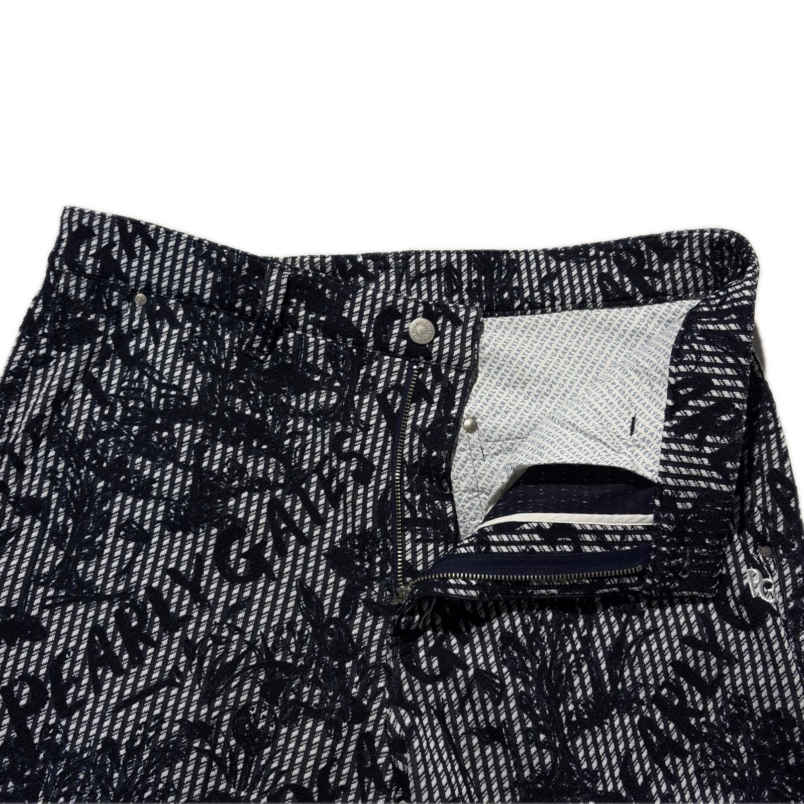 中古 メンズ パーリーゲイツ PEARLY GATES パンツ 5(L) 紺×白 ネイビー