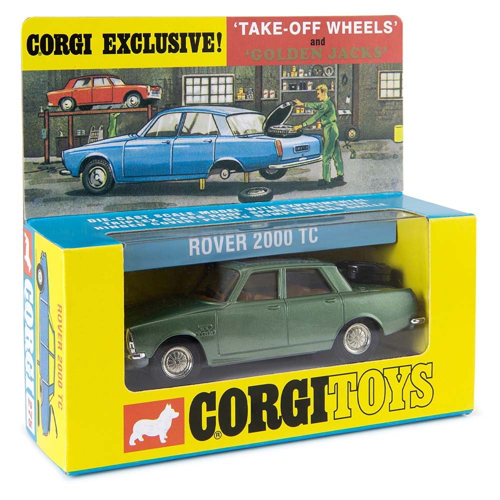 Rover 2000 TC 'Take Off Wheels' and 'Golden Jacks' (275) – Corgi