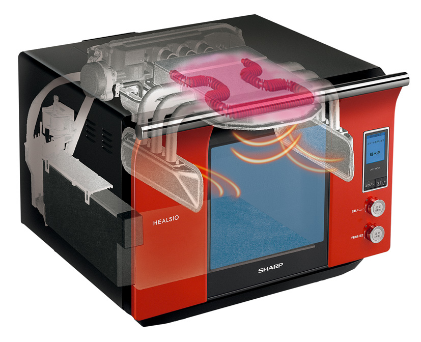 SHARP ウォーターオーブン ヘルシオ(HEALSIO) AX-MX2-R ヨドバシ.com - シャープ SHARP ウォーターオーブン（26L/1段調理