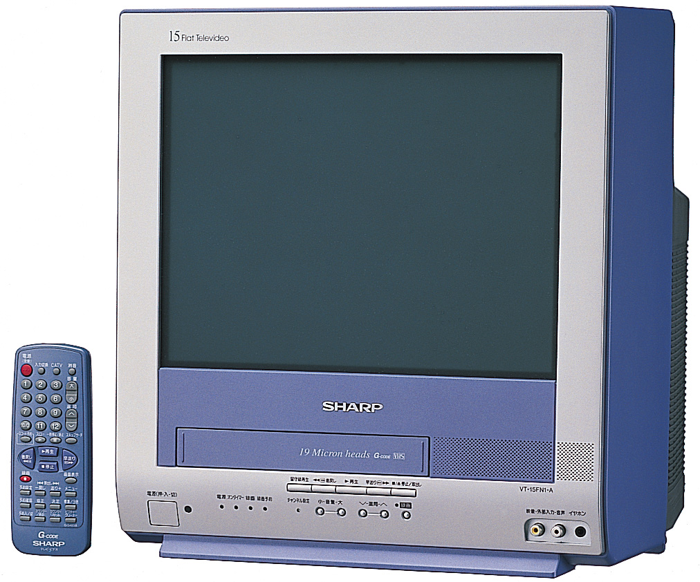 SHARP 15インチ テレビデオ 2000年 VT-15FN1-D 本体のみ SHARP 15インチ テレビデオ 2000年 VT-15FN1-D 本体のみ - メルカリ
