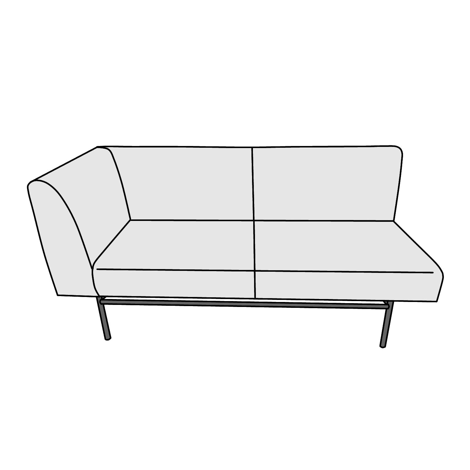 UNICO（ウニコ）DINN（ディン）ベンチアームソファ（ライトアーム