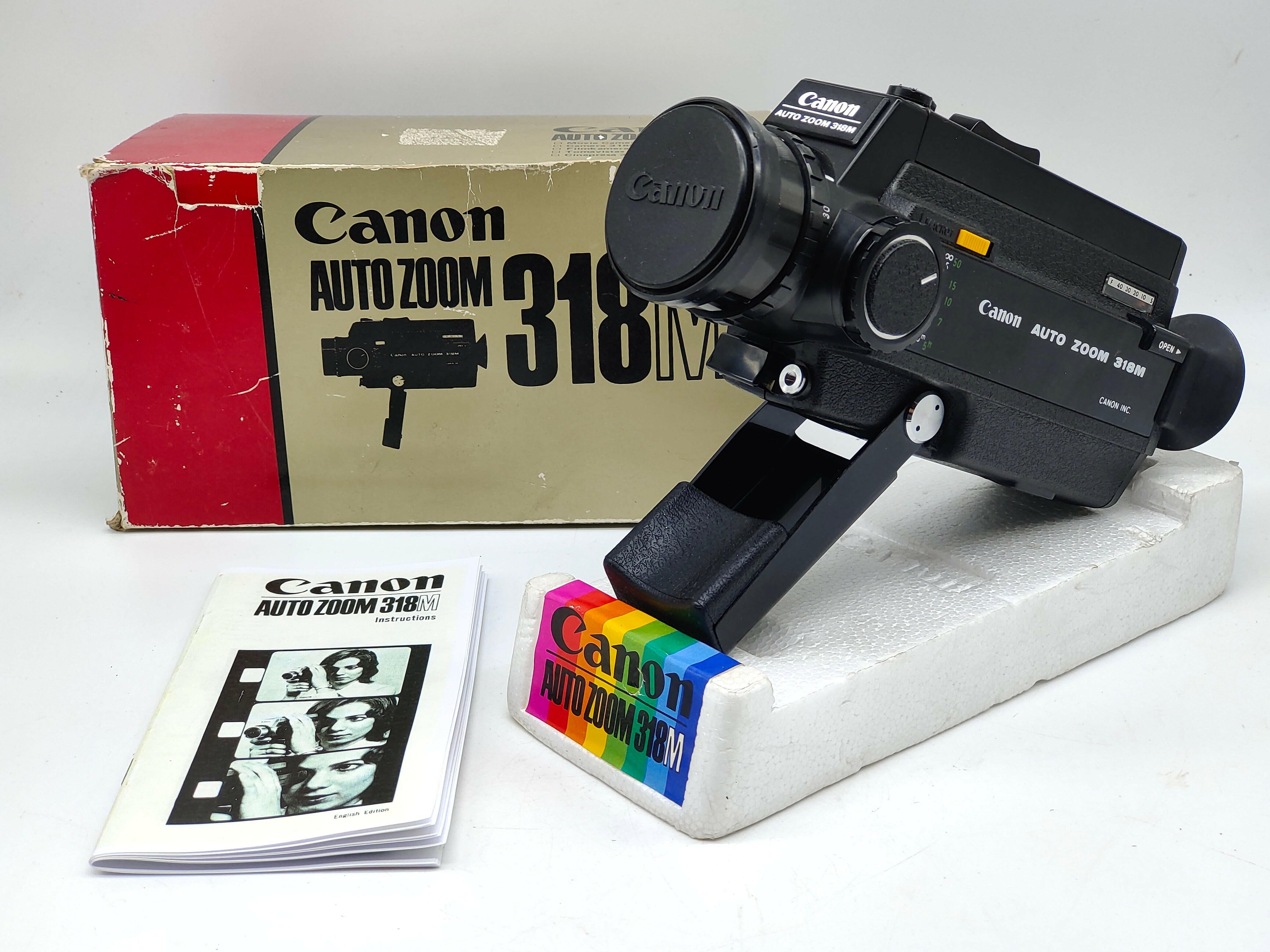 Canon Auto Zoom 318M Super-8 camera with original box | Classic