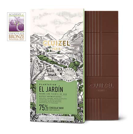Dark Chocolate Bar, 75% Single Estate El Jardin – Chocolat Michel