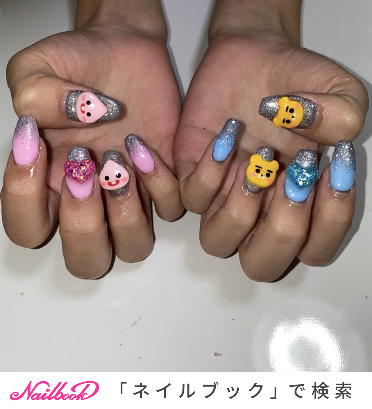 カカオフレンズのネイルデザイン｜ネイルブック