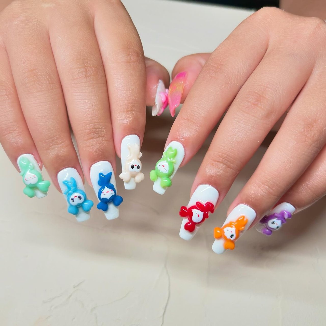 ライブ/推し活/ハンド/3D/ロング - NICHI nail salon & schoolのネイル