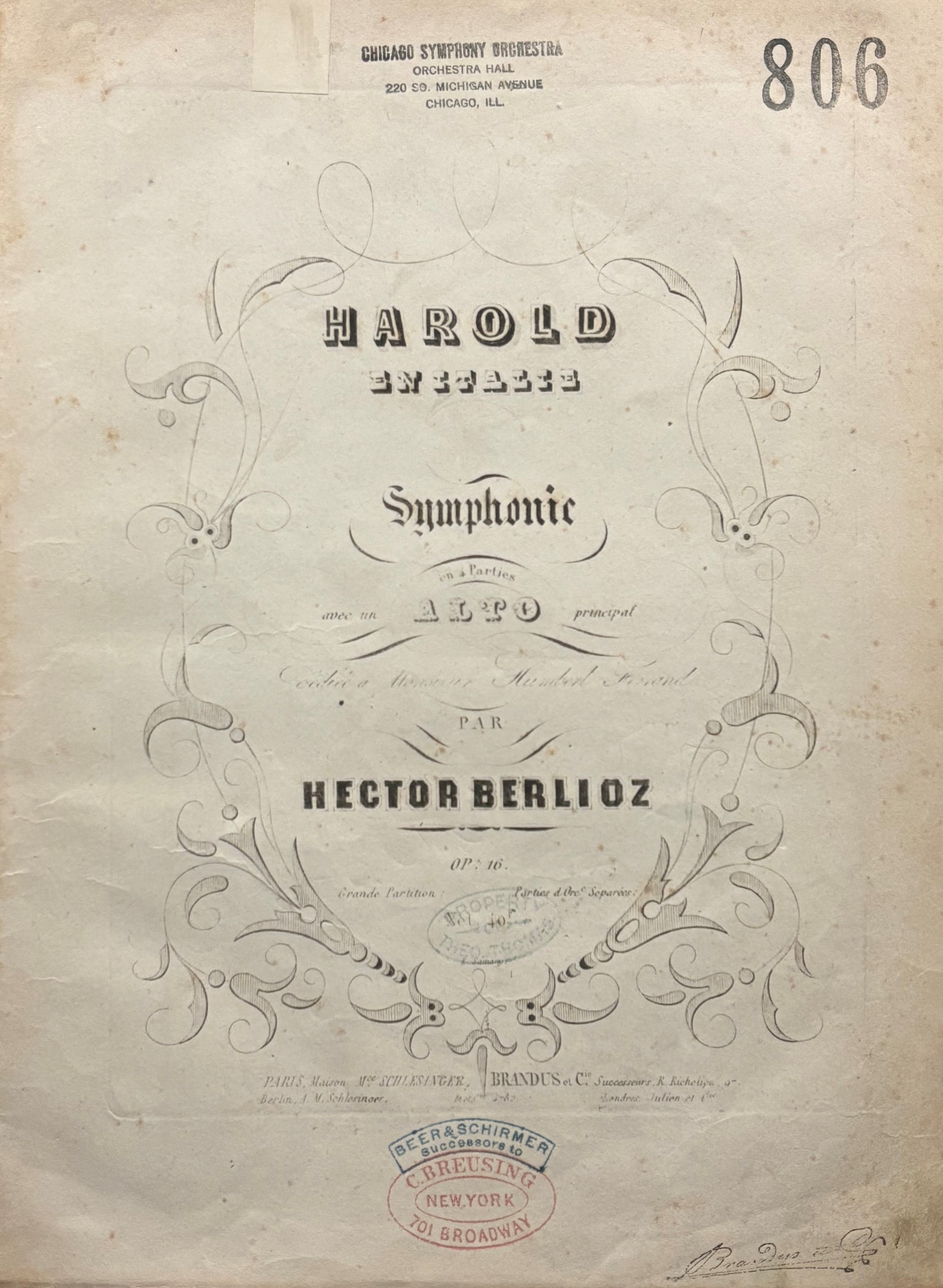 Berlioz's Harold in Italy and Theodore Thomas | Chicago Symphony