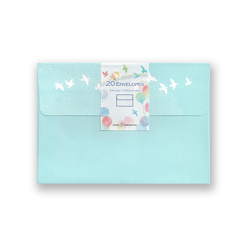 洋形2号封筒 虹と小鳥柄 CGLE1031 | Products | クリエイトジー