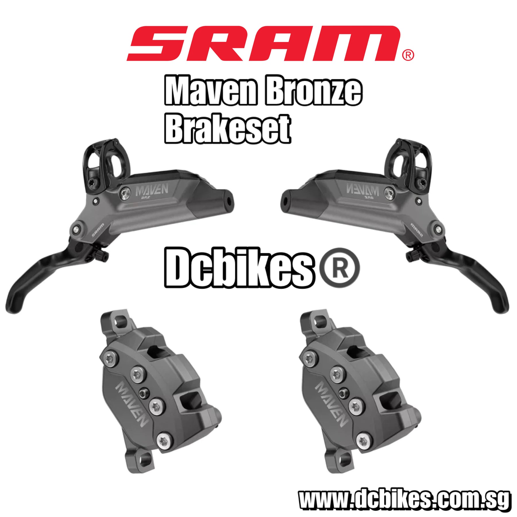 Sram Maven Bronze | Ultimate Hydraulic 4 Pistons Bicycle Brakeset