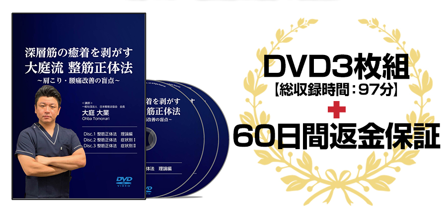 株式会社 医療情報研究所 | 深層筋の癒着を剥がす 大庭流 整筋正体法
