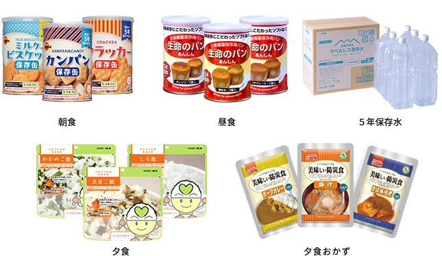 非常用食料セット3日間 50人滞在用】食料のみセット 中規模オフィス
