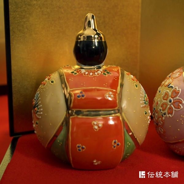 名入れ木札無料】 【送料無料】 玉雛人形 桜盛 3号 台・敷物・立札