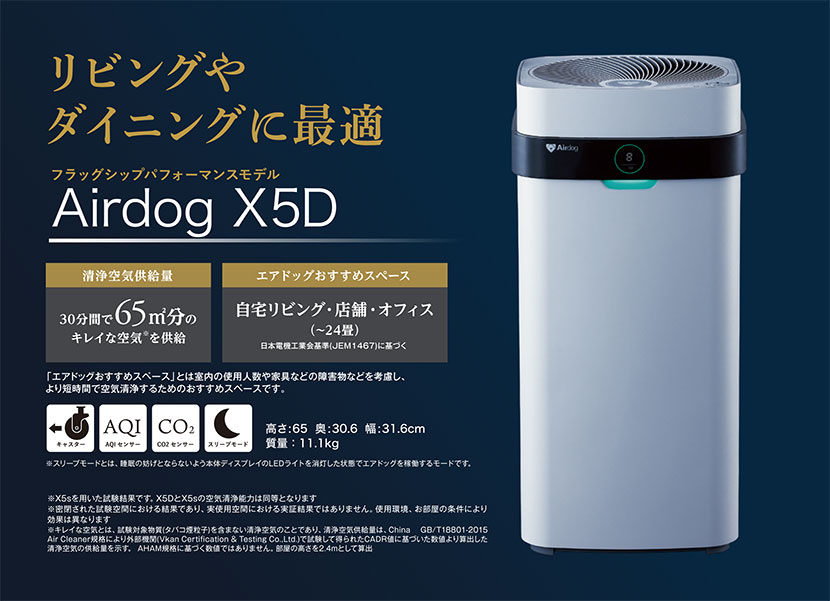 世界最強レベルの空気清浄機「Airdog」 – 株式会社デンザイ