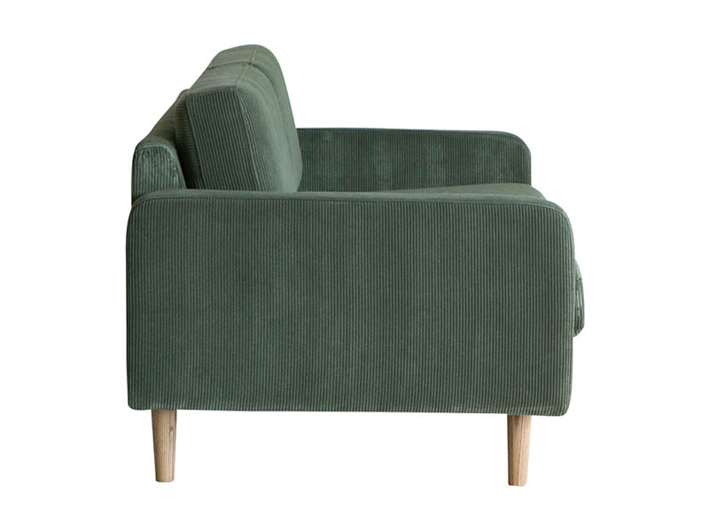 フリート 2人掛け ソファ コーデュロイ オリーブグリーン（受注生産品）