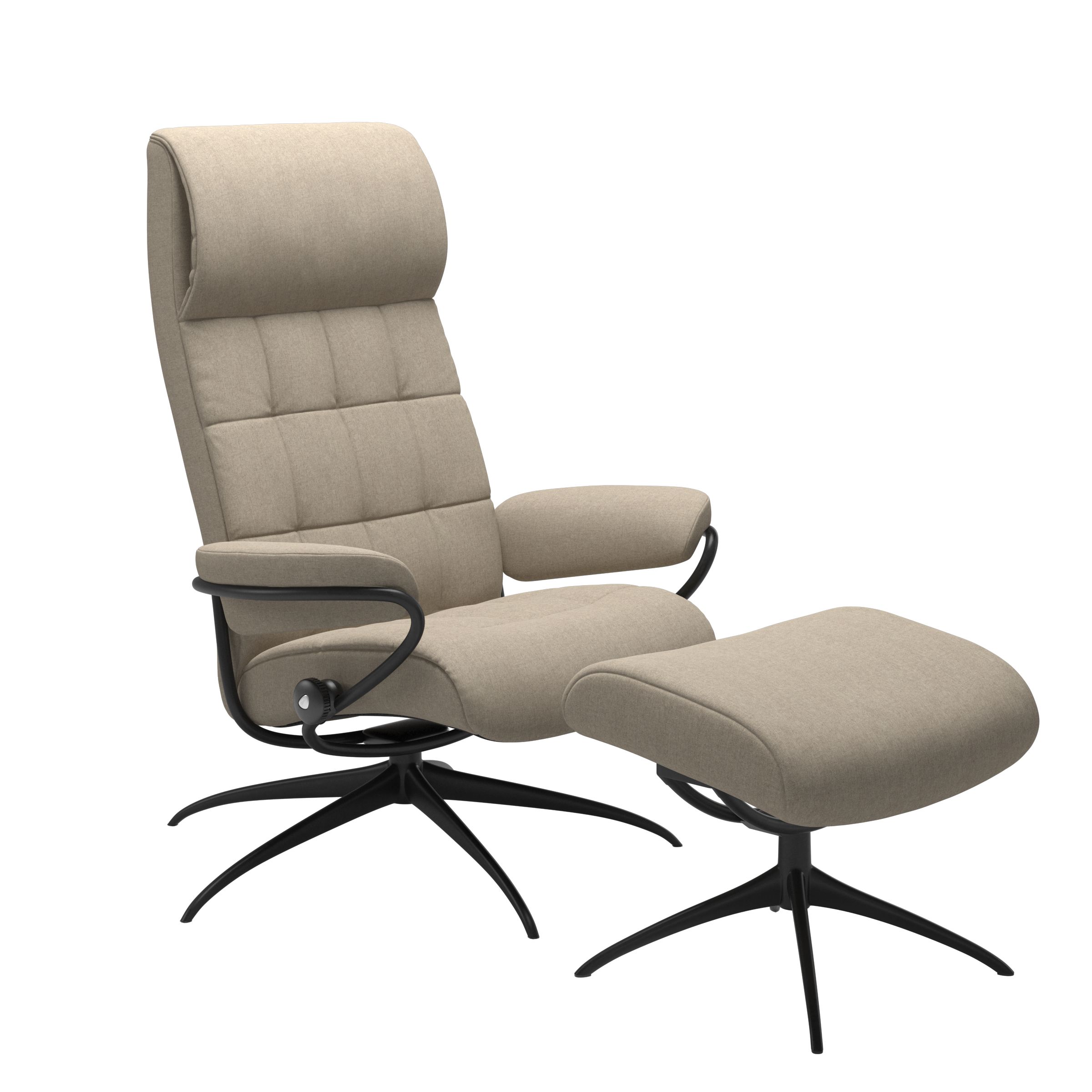Stressless® London スター ハイバック オットマン付 | Recliners