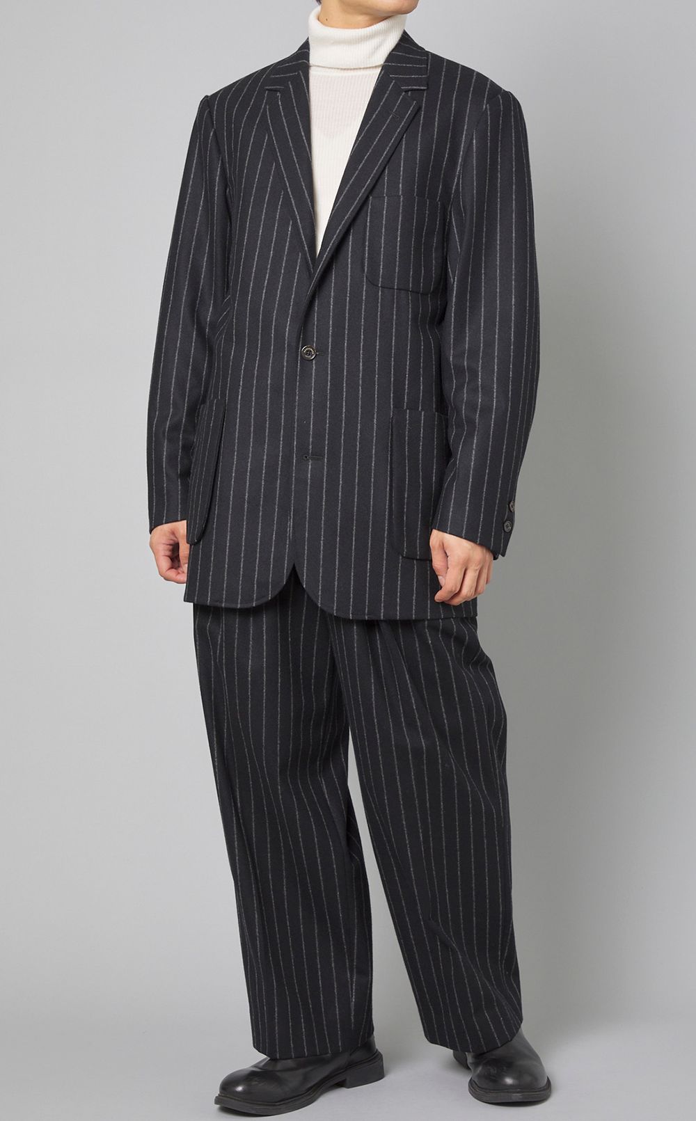 MARKAWARE｜ストライプロングスックジャケット