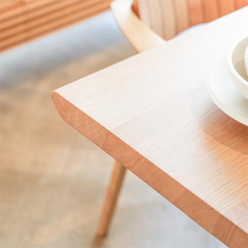 飛騨家具 nissin 日進木工 Carve カーヴ X脚テーブル 国産家具 無垢