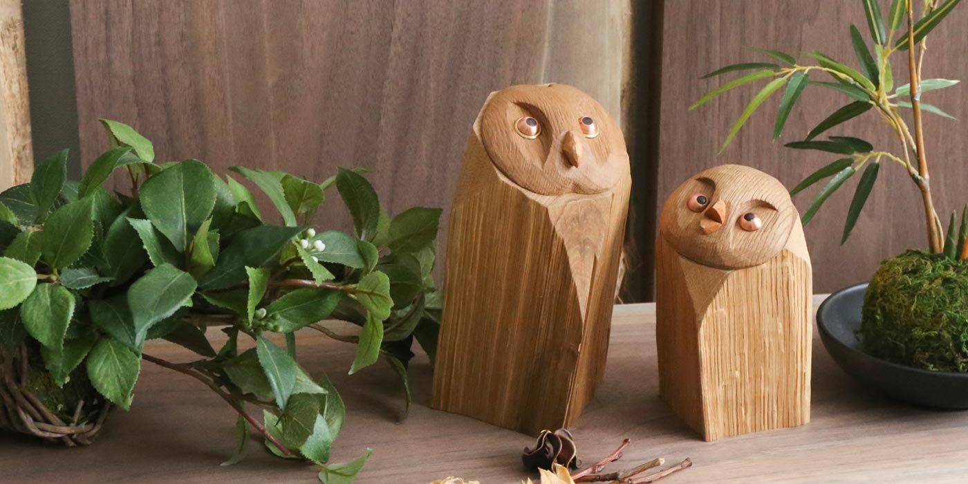 旭川クラフト 早見賢二 ロベロベー 国産クラフト 木製 オブジェ オーク