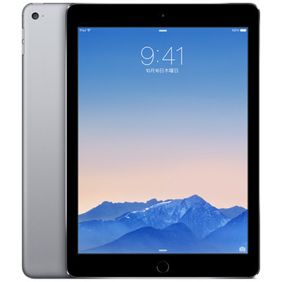 第2世代】iPad Air2 Wi-Fi+Cellular 64GB スペースグレイ MGHX2J/A