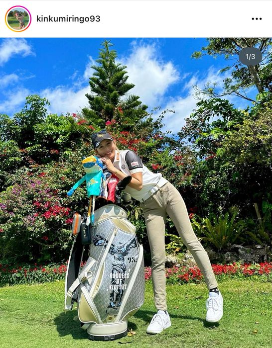 女子ツアー開幕！ 金田久美子がレザレクションの新キャディバッグと