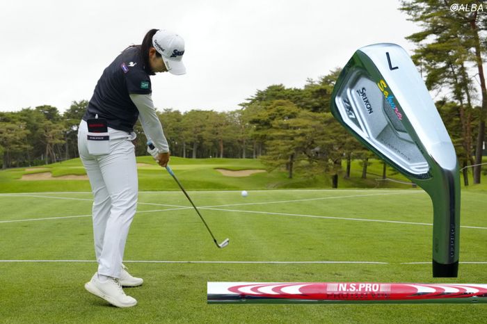今季2勝目小祝さくら 7番ロフト32度の軟鉄鍛造アイアンでドロー