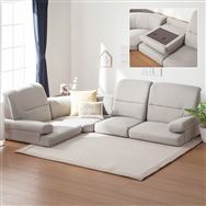 新品　ソファ　ソファー　ソファベッド　ローソファ　多機能　ベージュ lifedept_sf07