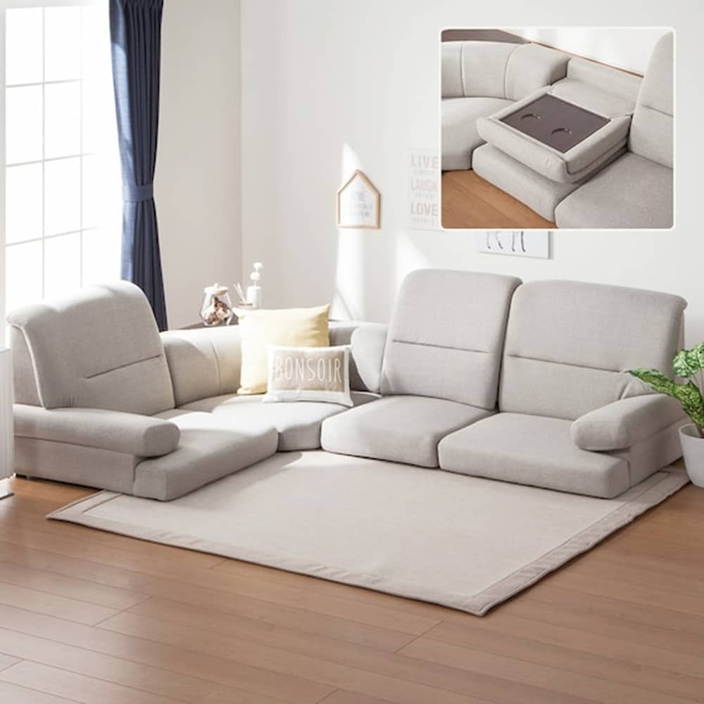 新品　ソファ　ソファベッド　ローソファ　ベージュ　多機能 楽天市場】ソファーベッド ソファー ソファ ローソファー ローソファ