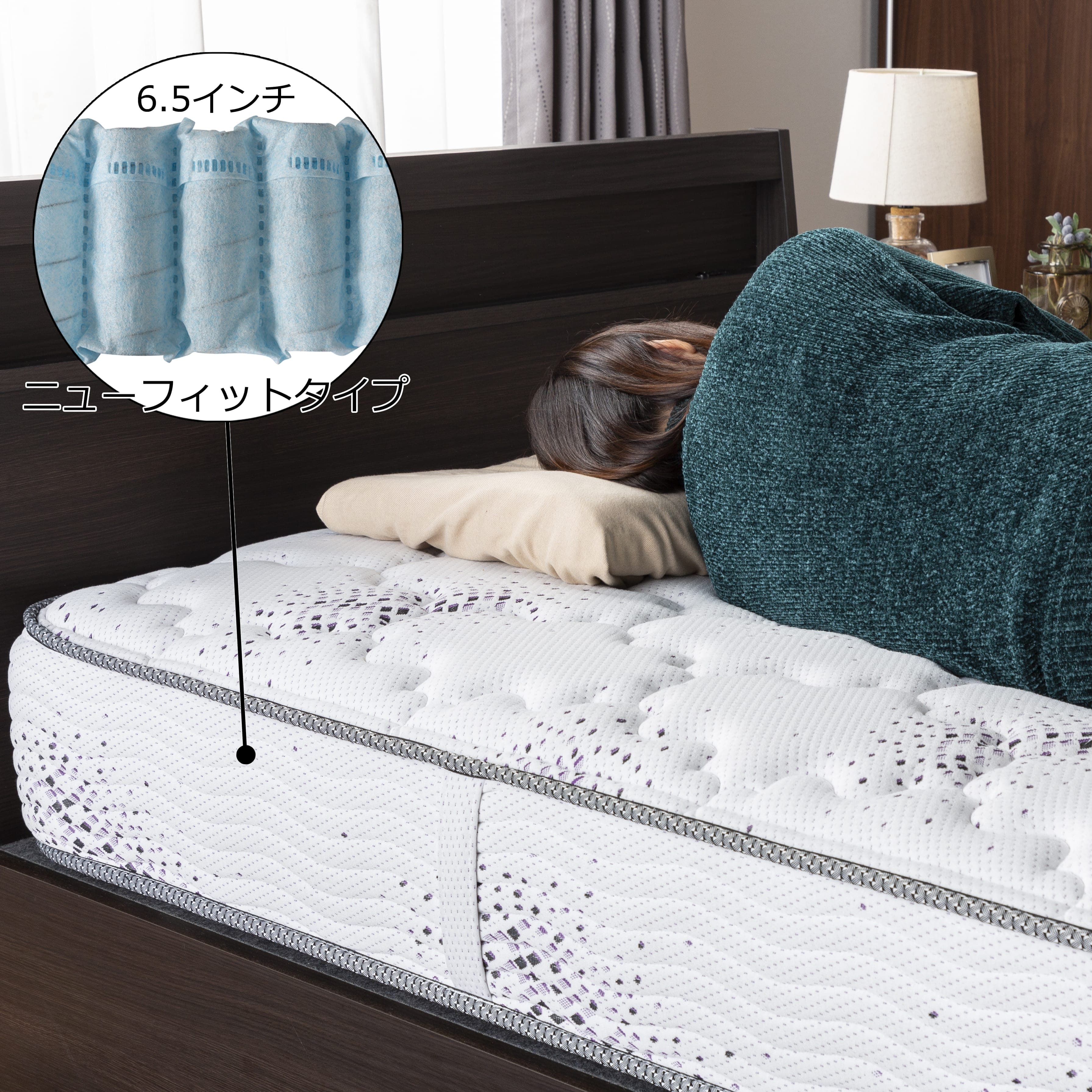 シモンズ］ 6.5インチニューフィットⅡ AB16S04（シングルマットレス