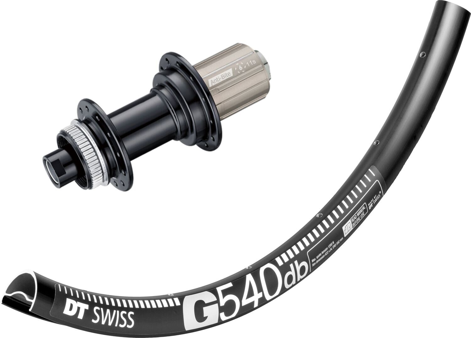 DT Swiss G540 rims with Bitex BX106 hubs, Disc Brake