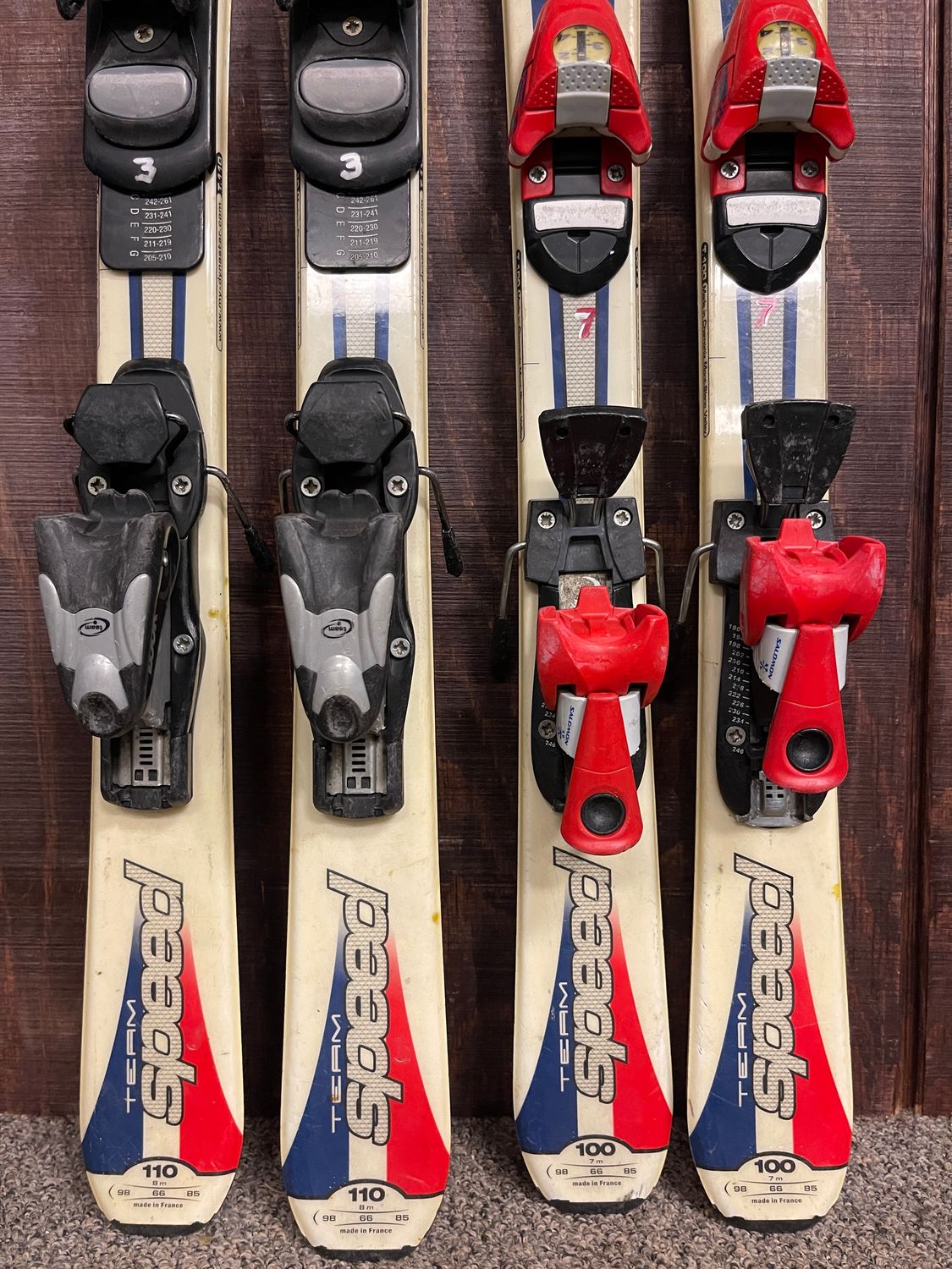 Dynastar Team Speed 80 Kids Skis + Look Team Bindings, 110cm