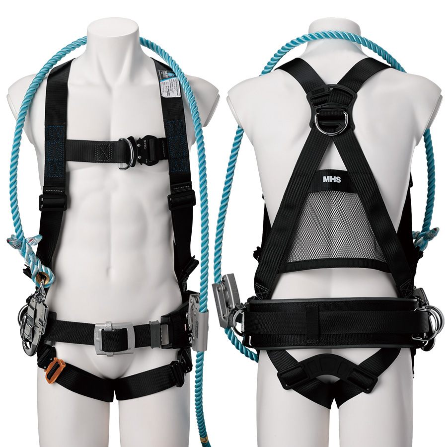 柱上用フルハーネス MHS－10HLFD－UP－M－WP | 【ミドリ