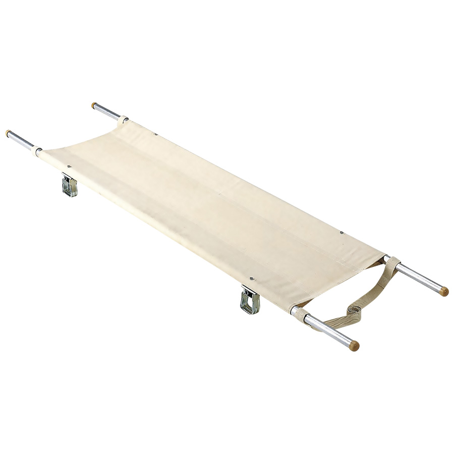 担架 2ツ折足付 把手伸縮式 スチール製 | 【ミドリ安全】公式通販