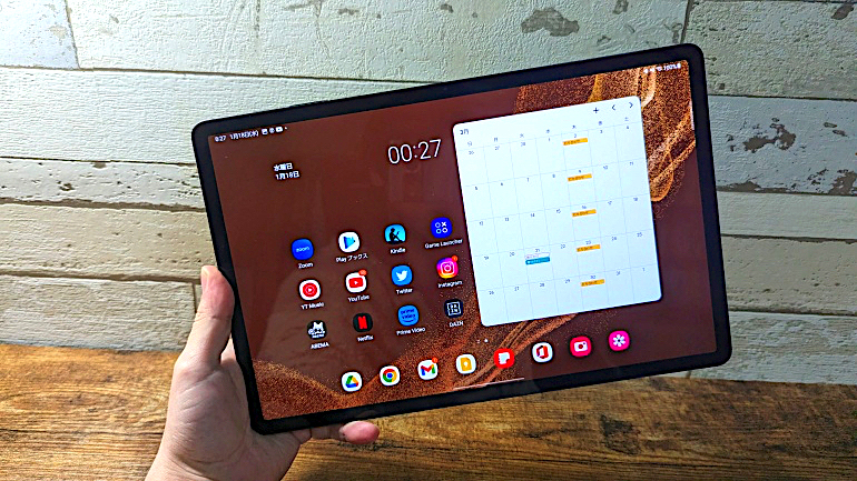 12.4インチの有機ELディスプレイを搭載！「Galaxy Tab S8＋」を使って