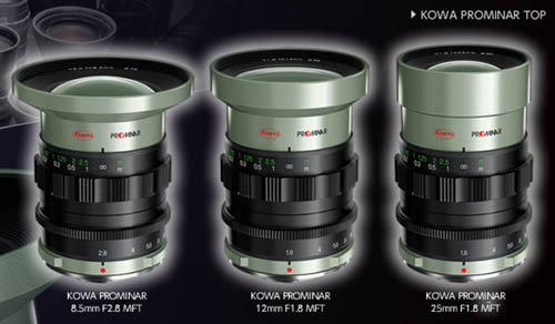 KOWAが3本のマイクロフォーサーズ用の交換レンズを発表 - デジカメinfo