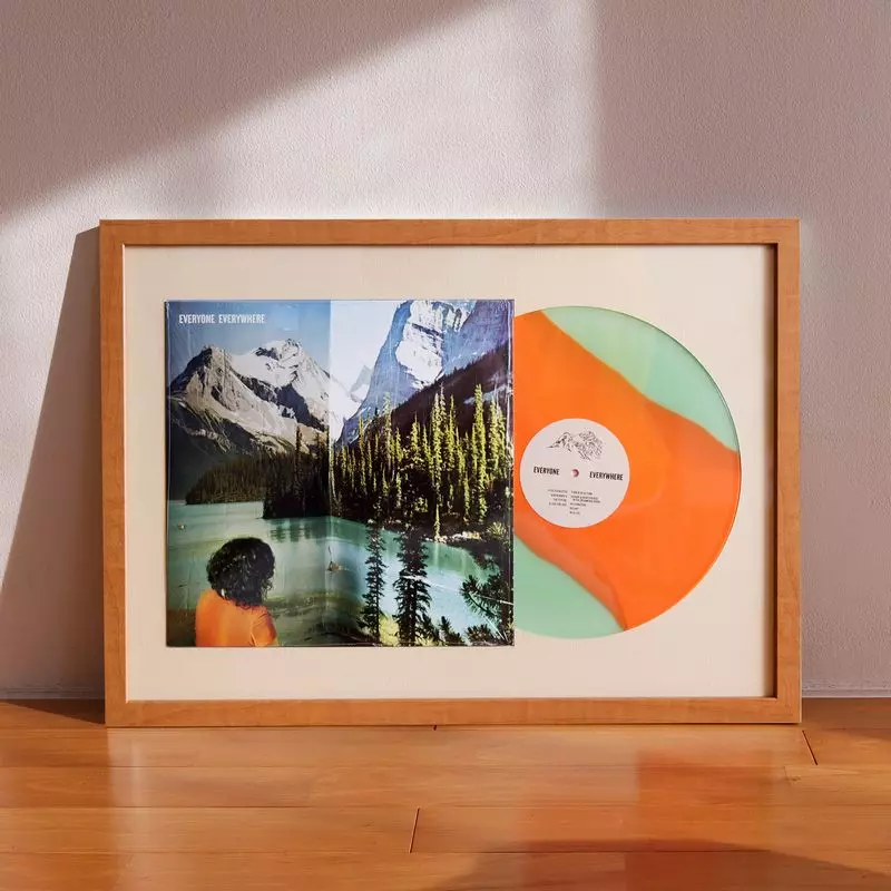 レコードフレーム combi(コンビ) LPサイズ ナチュラル木目 UVカット