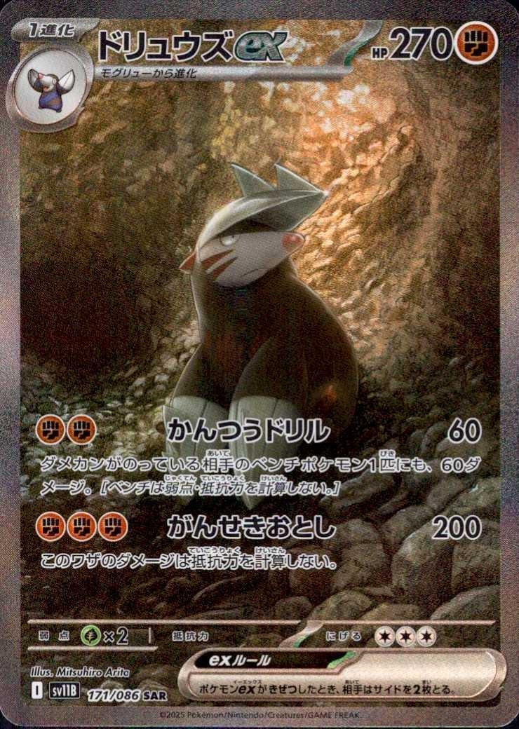ドリュウズex(171/086 SAR) | SAR | ドラゴンスター | ポケモンカード