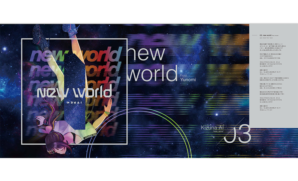 Kizuna AI 1st Album “hello, world” | WORKS | dotMP inc