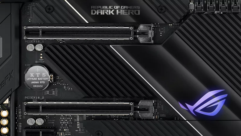 The ROG Crosshair VIII Dark Hero unleashes more power in stealthy