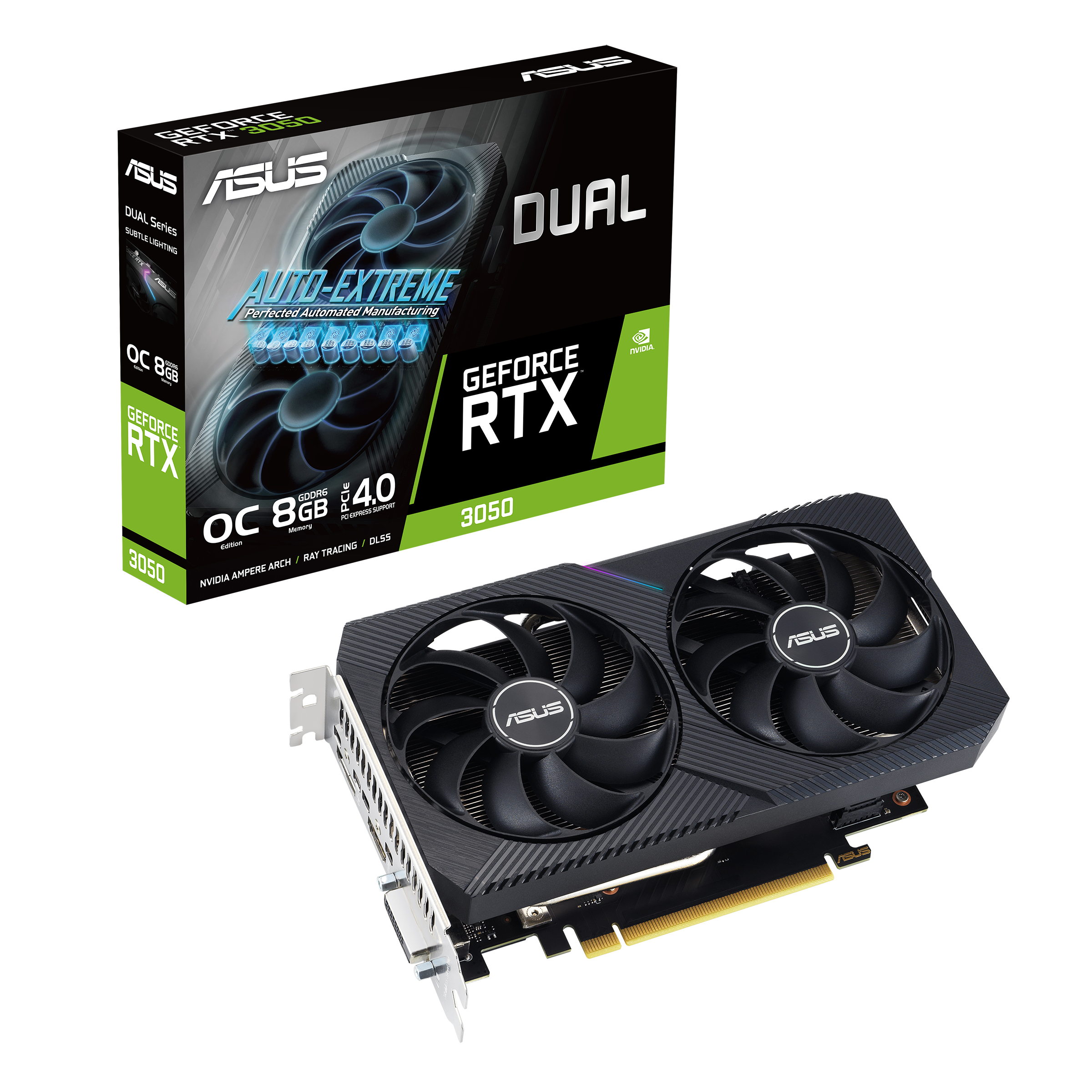 ASUS Dual GeForce RTX 3050 V2 OC Edition 8GB GDDR6 | Graphics Card