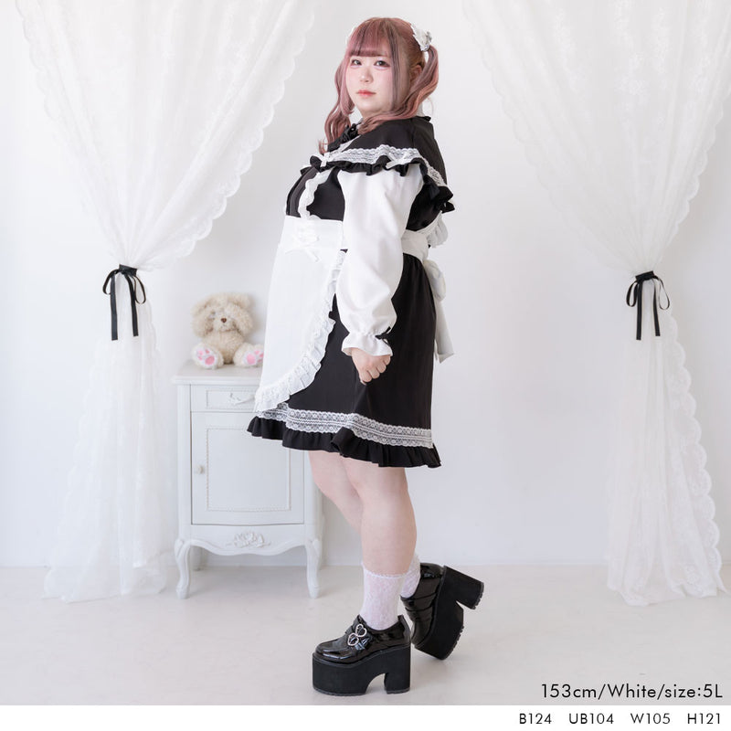 フリルレースアップエプロン – レディースファッション通販の夢展望