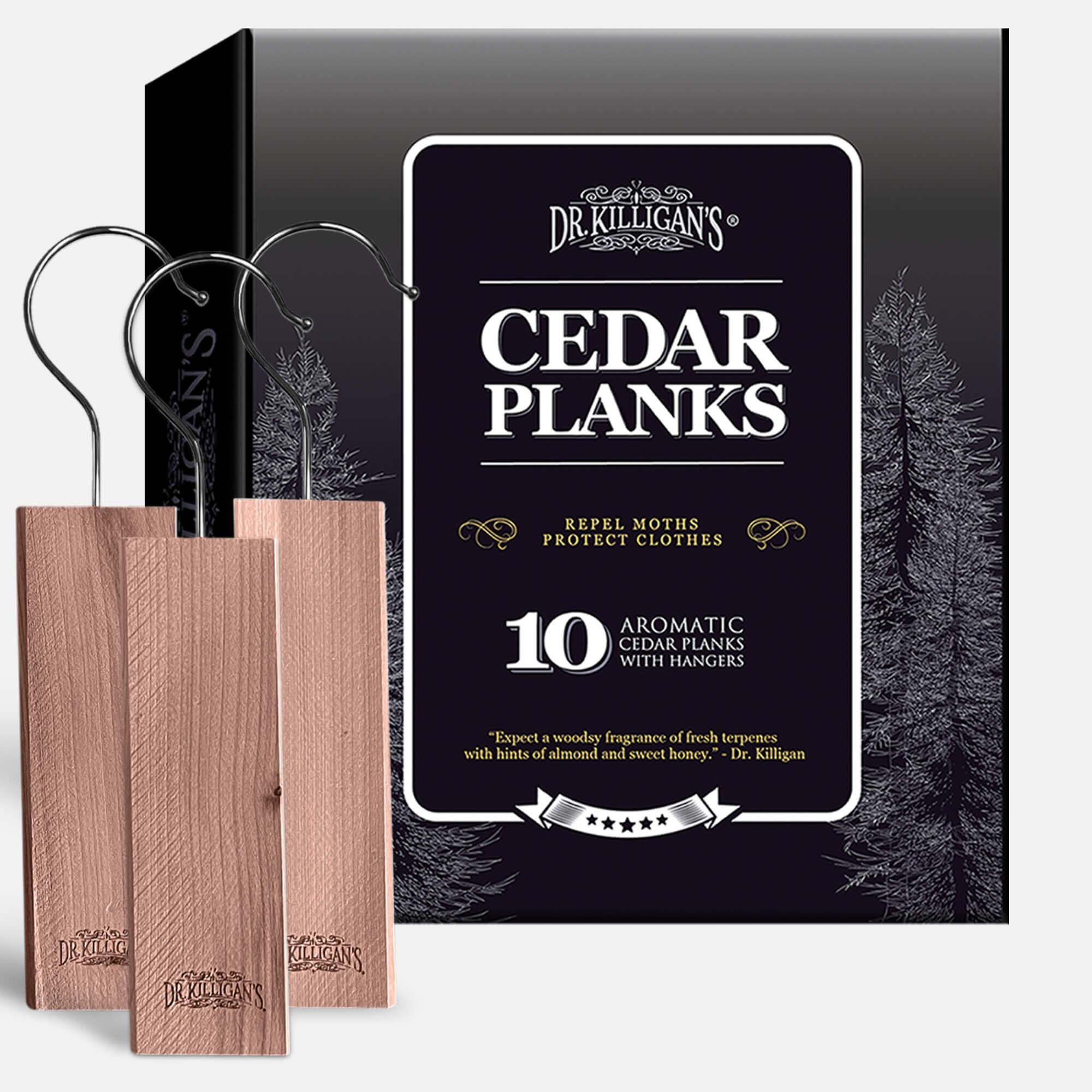 Cedar Planks (10 Pack) - Premium Clothing Moth Repellent – 100% Natura