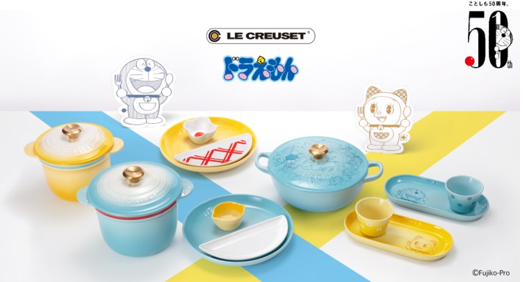 ドラミちゃんモチーフのキッチンウェアも！ル・クルーゼ『ドラえもん