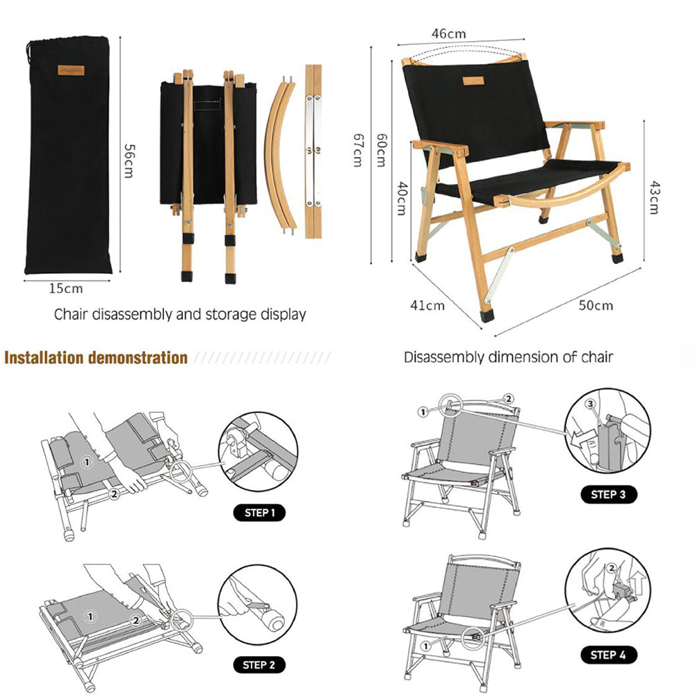 コヨーテカーミットチェア 折り畳み式チェア ウッドフレーム キャンプ