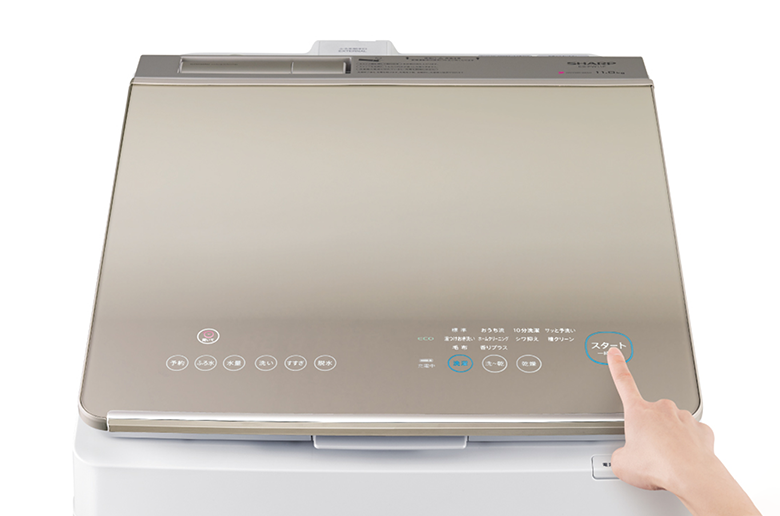 シャープ 縦型洗濯乾燥機 ES-PW11F（洗濯11.0kg／乾燥6.0kg／ヒーター