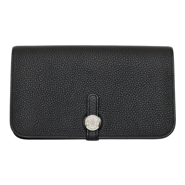 未使用] エルメス ドゴン GM トゴ ブラック シルバー金具 W刻印 メンズ