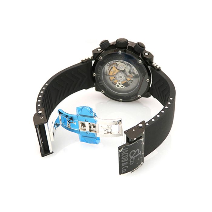 新品] ジェイコブ エピック JCE14Dブラック/パープル ステンレス（PVD