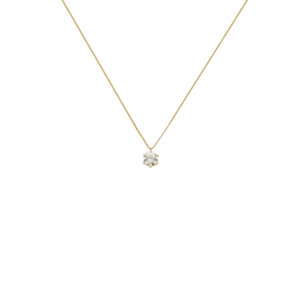 K18イエローゴールド ダイヤモンド ネックレス J413253 | ユキザキ